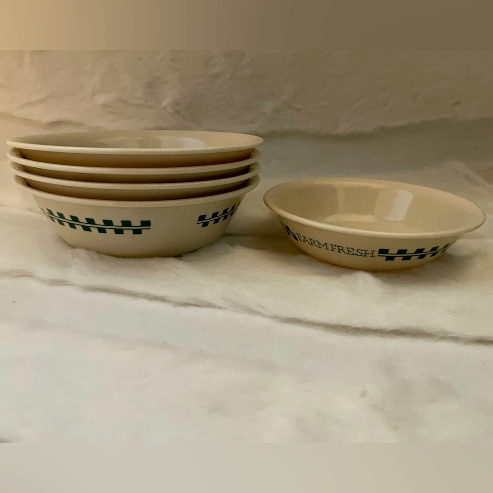 Vintage Corelle "Farm Fresh" Bowls (Set of 5)